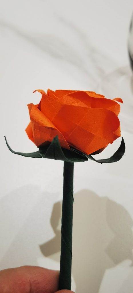 Rose origami